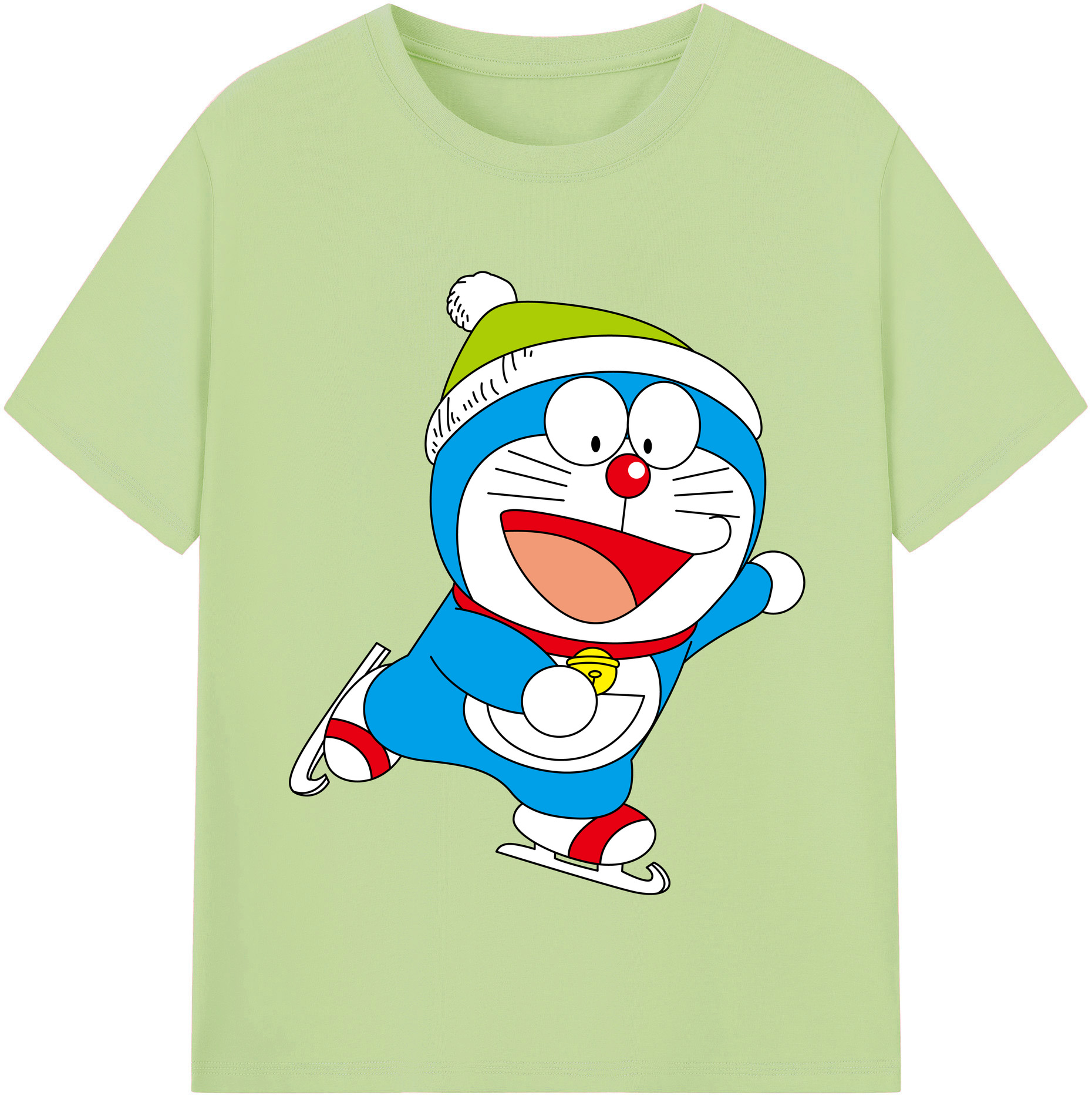 （画像用） ドラえもん Doraemon 綿100％半袖Tシャツ（フロントプリント）